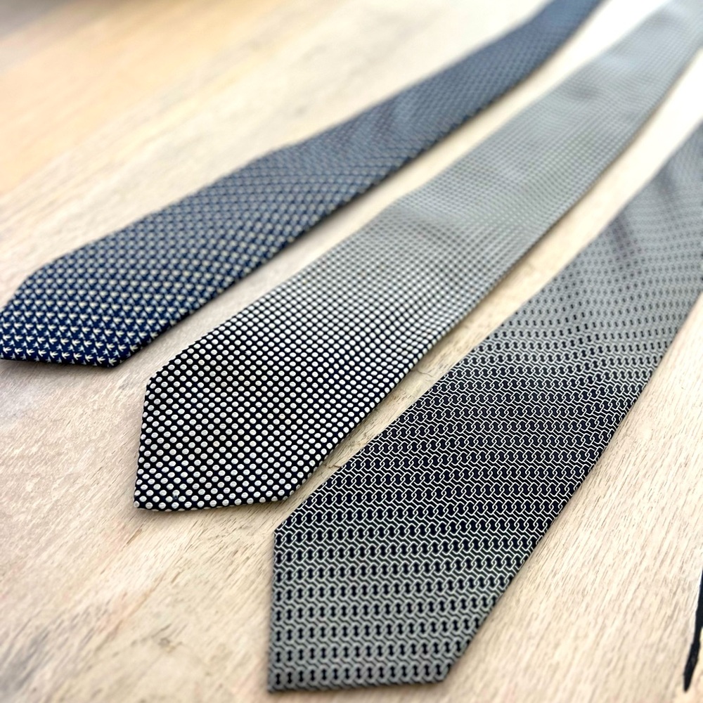 3 Silk ties- Hermes, Aleta, Salvatore Ferragamo